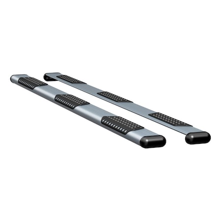 Luverne Truck Equipment O-MEGA II 6IN OVAL STEPS SILVER POWDER COAT 583114-571729